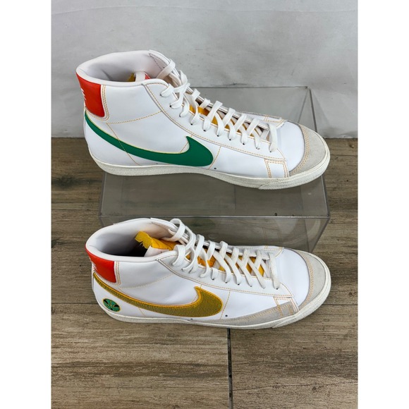 Nike Blazer Mid 77 Vintage White Green Gold Basketball DD9239 100 Men 12 - Picture 10 of 10